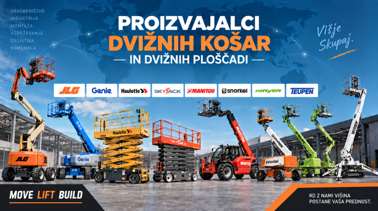 proizvajalci dvižnih košar in dvižnih ploščadi